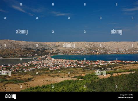 Pag Panoramic Croatia Stock Photo Alamy
