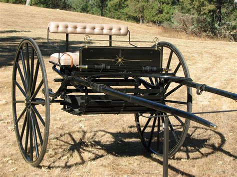Horse Size Road Cart Like New With New Upholstery Carriage Driving