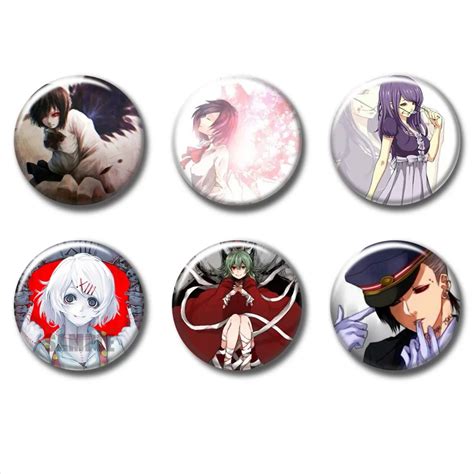 58mm Tokyo Ghoul Cosplay Anime Badge Button Pin Brooch Badges Backpacks