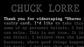 Chuck Lorre's 'Vanity Cards'