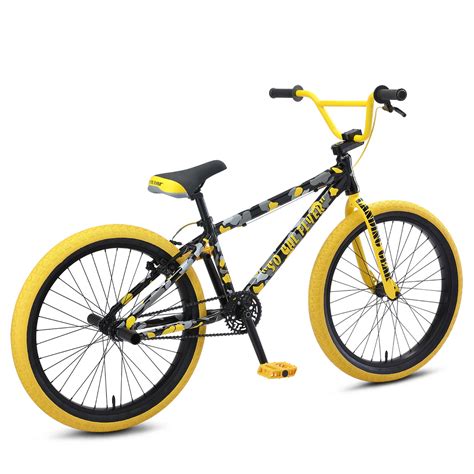 Se So Cal Flyer 24 Inch Bmx Freestyle Bike Yellow Camo Jandr Bicycles