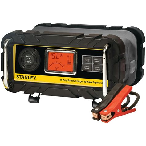 Stanley 15 Amp Battery Charger With 40 Amp Engine Start Bc15bs