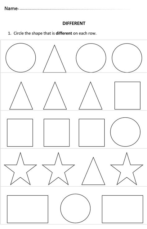 pin on shapes for 4 year olds