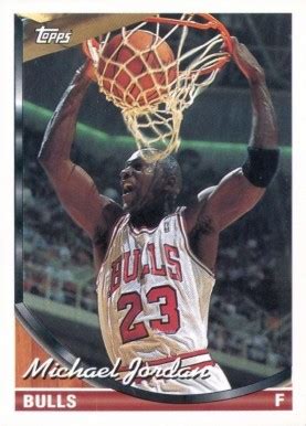 It's a fleer release that shows jordan doing what he did best, taking the ball upcourt. 1993 Topps Michael Jordan #23 Basketball Card Value Price Guide