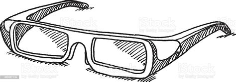 Polarized 3d Glasses Sketch Stok Vektör Sanatı And Karalama‘nin Daha Fazla Görseli Karalama