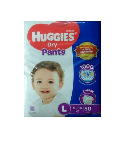 Huggies Diaper Pant L 9 14 Kg 50 Pcs