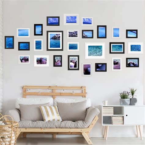 Voilamart Picture Frames Set of 26, Multi Pack Photo Frame Set Wall Gallery Kit - Display Two ...