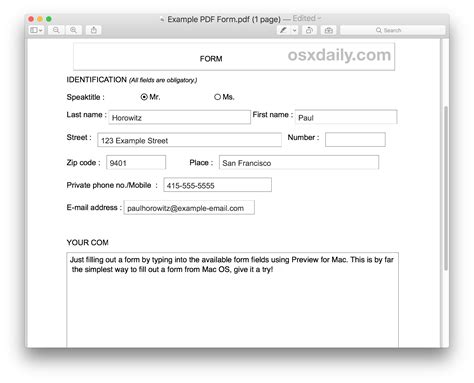 How To Fill Out Pdf Forms And Documents On Mac