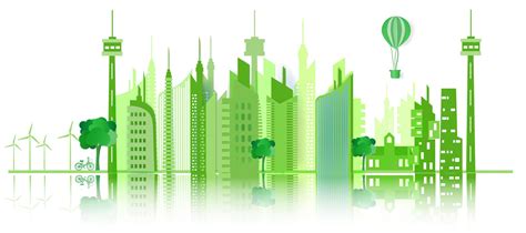 Ecology Green City Concept 1235502 Vector Art At Vecteezy