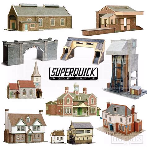 Superquick Model Building Card Kits 172 Scale Oo Ho Gauge Railways