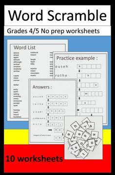 Looking for reading assessments tests? Five Letter Anagrams | reading comprehension and q's ...