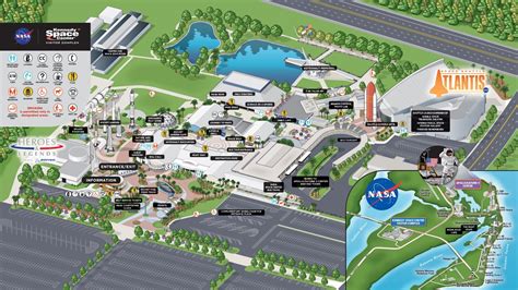 Ksc Map Kennedy Space Center Visitor Complex Map A Ship Like No Other