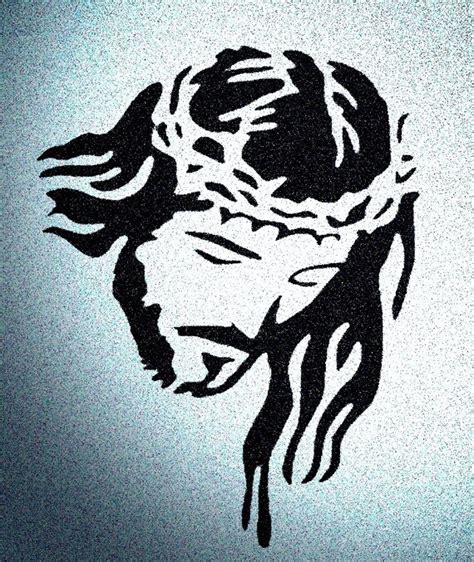 Jesus Stencil Mylar Religious Stencils Etsy
