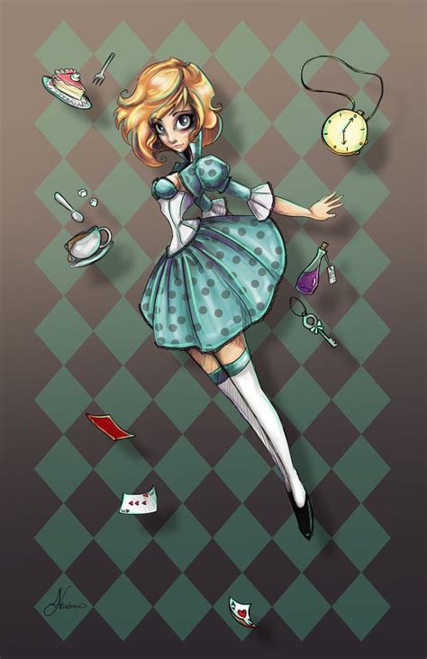 Falling Into Wonderland By Noflutter On Deviantart Alice In Wonderland