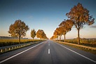 highway long straight road with trees on the side nature Image - Free ...