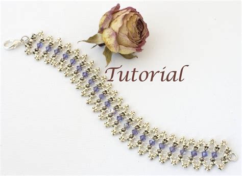 Beaded Bracelet Tutorial Elizabethan Elegance Digital Download Etsy