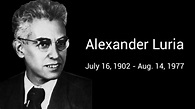 On This Day in 1902 Alexander Luria Was Born - The Moscow Times
