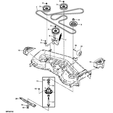 John Deere 54c Mower Deck Diagram Diagram For You