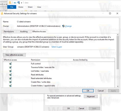 Quickly Reset Ntfs Permissions In Windows 10