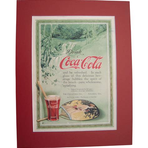 1916 Matted Coca Cola Magazine Advertisement #16 from ...