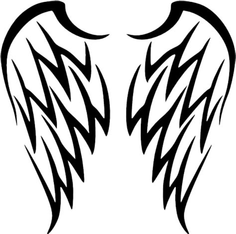 Free Png Download Tribal Angel Wings Tattoo Png Images Clipart Full