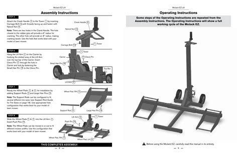 Assembly Instructions Operating Instructions This Completes Assembly
