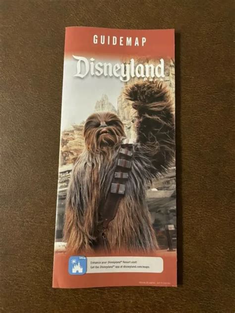 New Disneyland Park Guide Map Disney Chewbacca Galaxy Edge Star Wars A Picclick