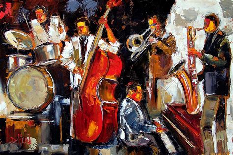 Living Jazz Painting By Debra Hurd