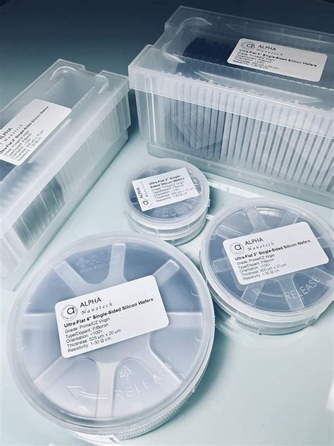 Alpha Nanotech Silica Wafers 2 Ultra Flat Prime Grade Single Side