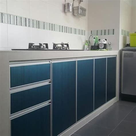 Aluminium Blue Modular Kitchen Cabinet At Rs 160sq Ft Readymade