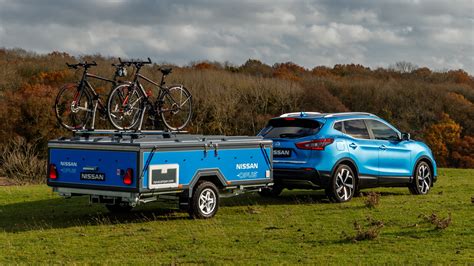 Nissan Camper Trailer Uses Recycled Electric Car Batteries To Fuel Off