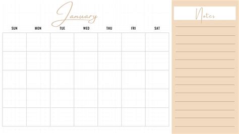 Printable Calendar With Notes Printable World Holiday