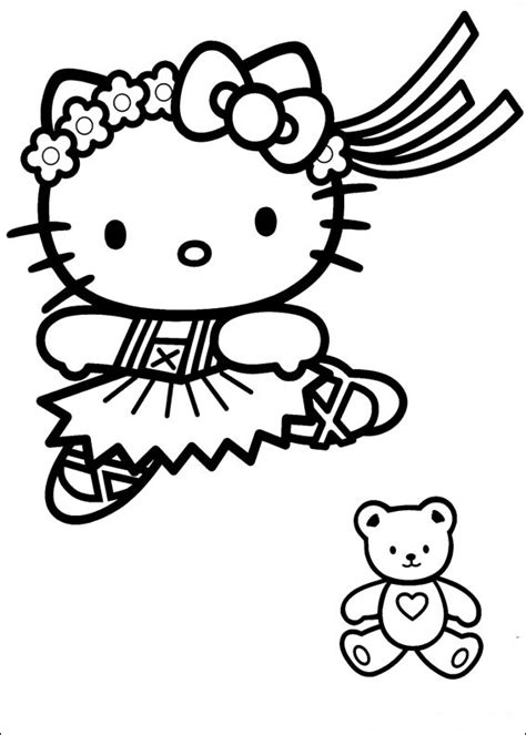 What about coloring this beautiful coloring page with hello kitty and her friends mimmy and fifi a beautiful picture full of hello kitty! Fun Coloring Pages: Hello Kitty Coloring Pages