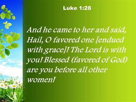 Luke 1 28 You Who Are Highly Favored Powerpoint Church Sermon