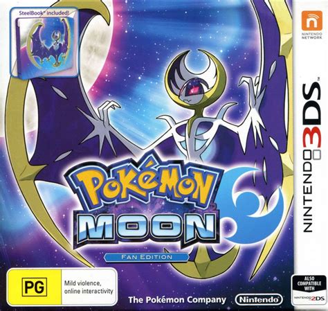 Pokémon Moon 2016 Nintendo 3ds Box Cover Art Mobygames