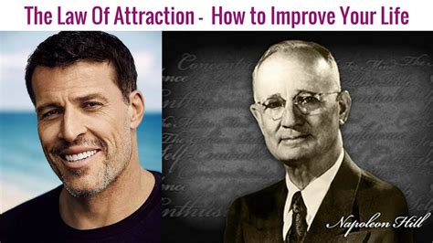 Napoleon Hill Tony Robbins The Law Of Attraction How To Improve