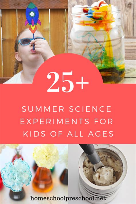 Summer Science Experiments For Kids Summer Science Experiments