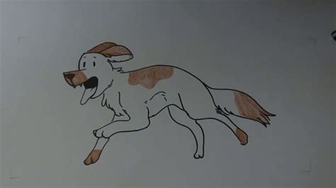How To Draw A Running Dog Youtube