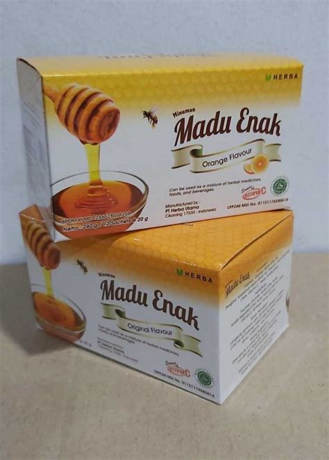 Jual Herba Madu Enak Madu Anak Box Isi 12 Sachet Rasa Original Di
