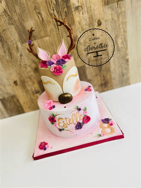 gâteau nude cake ourson lune L atelier de Dorothée