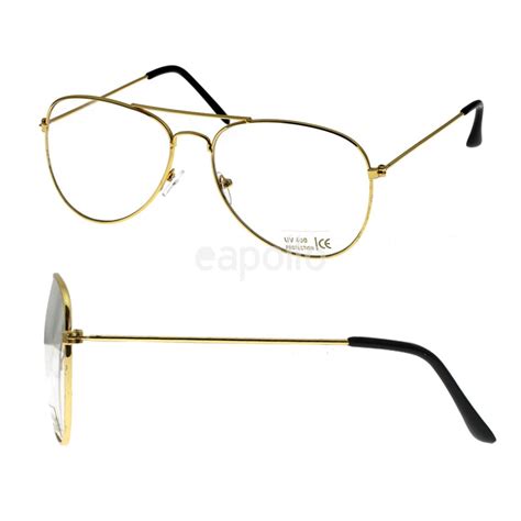 Wholesale Aviator Glasses Clear Lens Gold Frame Uk