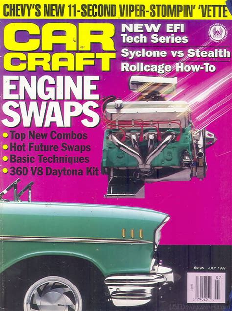 Car Craft July 1992 Car Craft July 1992 Magazine Back Issue Pub