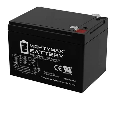 Mighty Max Battery 12v 12ah Replacement Battery For Fm12120 Fm12120e