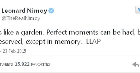 Leonard Nimoys Last Tweet Imgur