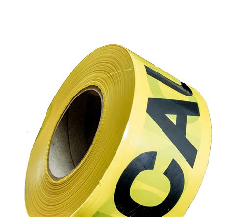 Caution Tape 75mmx300m Permacolour