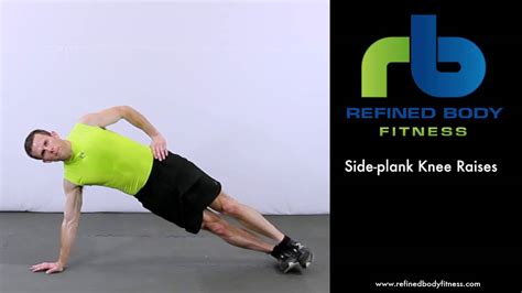 Side Plank Knee Raises Exercise Demonstration By Refined Body Fitness