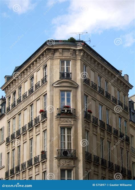 Traditional Building Corner Stock Image Image Of Blue Living 575897