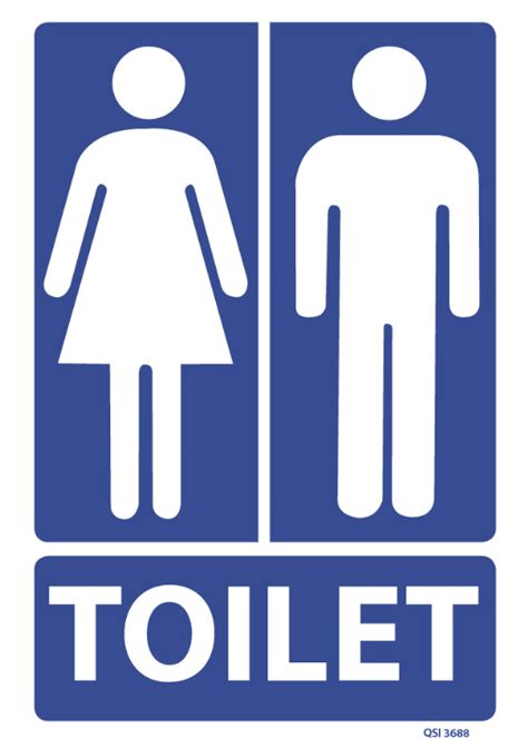 Unisex Toilet Sign Industrial Signs