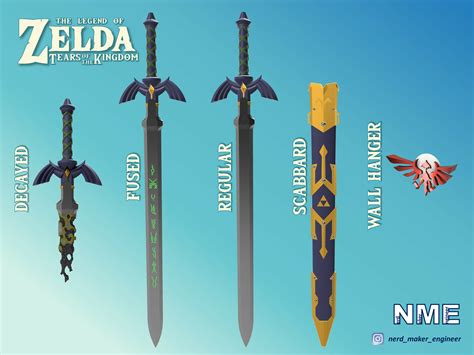 D File Master Sword Zelda Tears Of The Kingdom Complete Set Life