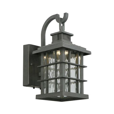 Halbury exterior half lantern led wall light. Home Decorators Collection Summit Ridge Collection Zinc ...